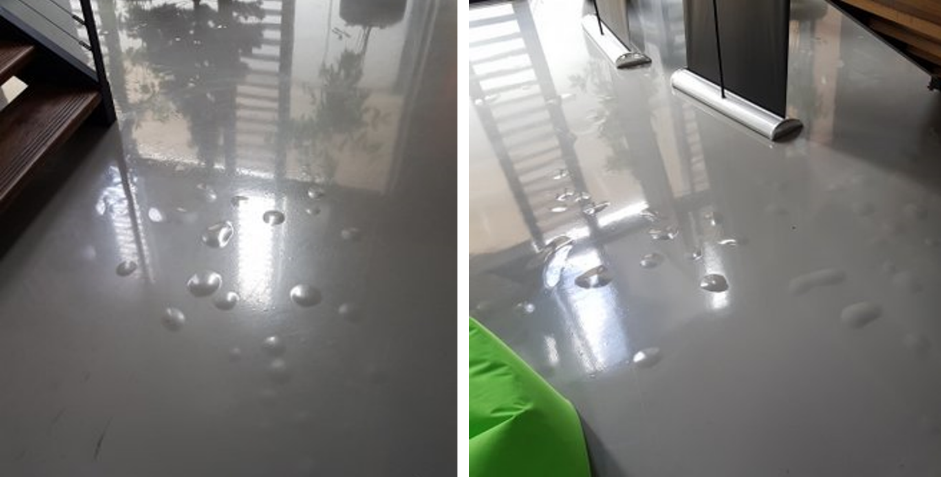 bubbles in epoxy flooring