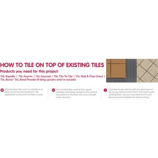 How to tile on top of existing tiles